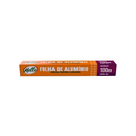 Papel Alumínio 30x100 m un. - Mello