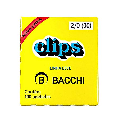 Clips Galvanizado 2/0 c/ 100 un. - Bacchi