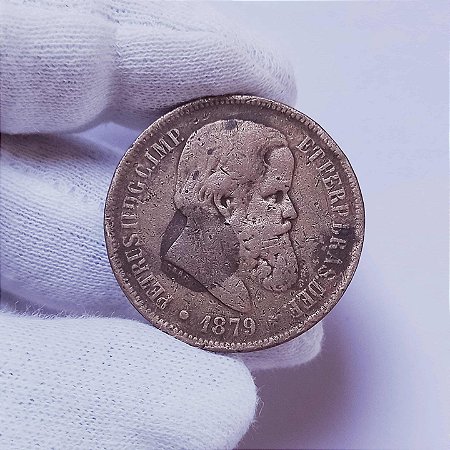 Moeda de 40 Réis de 1879 Bronze