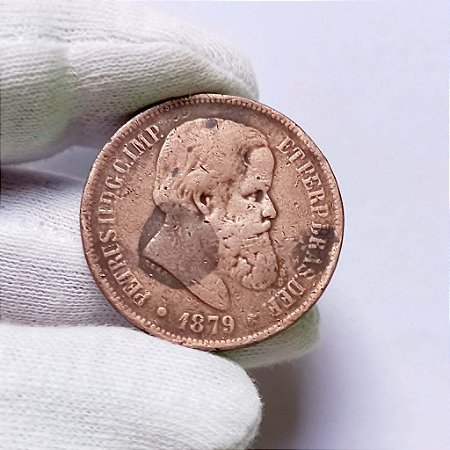 Moeda de 40 Réis de 1879 Bronze