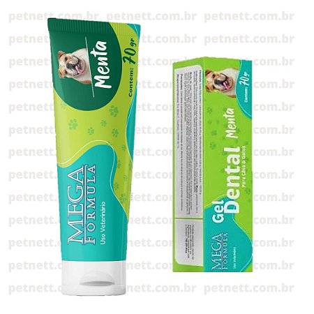 GEL DENTAL CÃES E GATOS 70 GR MENTA