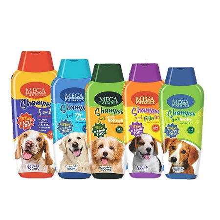 SHAMPOO PARA CÃES E GATOS 700 ML 5x1