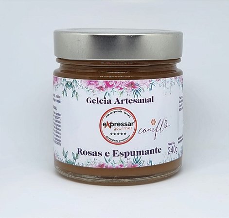 Geleia de Rosas com Espumante Expressar Gourmet ComFlô