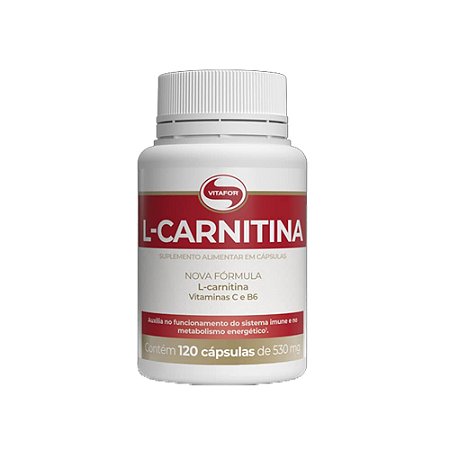 L-Carnitina 120 Cápsulas - Vitafor