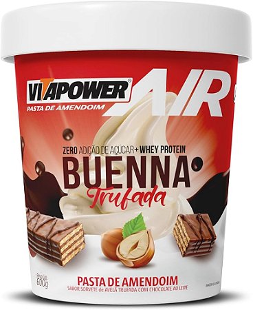 Pasta de Amendoim VitaPower Buenna Trufado Pote 500g