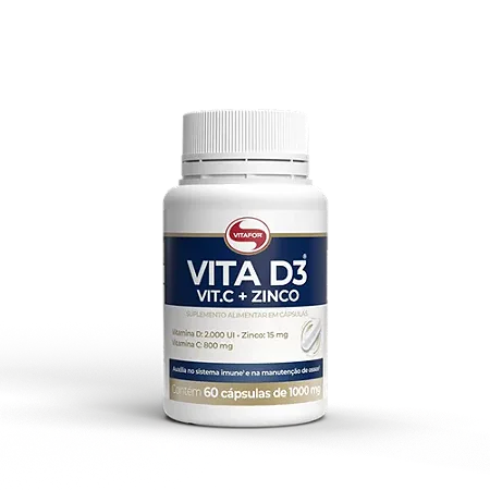 VITA D3 + C + ZINCO 60cps - Vitafor