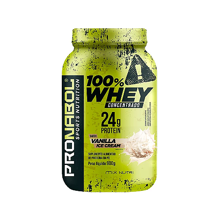 Whey 100% Concentrado Pronabol Baunilha Pote 900g