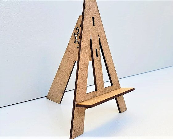 Mini Cavalete Mdf Natural 3mm Decoração Artesanato