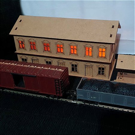 Museu/ Hotel - Ho 1:87 Maquetes/ Modelísmo Mdf/ Pintura