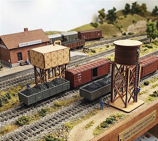 Caixa D'agua Maquetes de Modelismo HO 1:87 para Pintura.