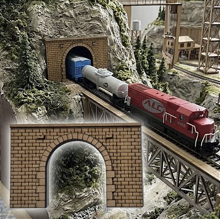 Túnel Entr/ Saída- Ho 1:87 Maquetes/ Modelísmo mdf 2 Unids