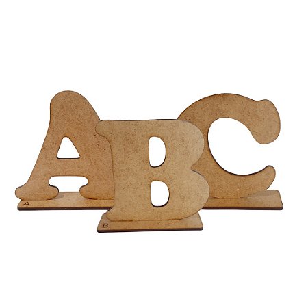 Kit 10 letras a sua escolha, Letras, Números e Símbolos de Mesa 10 cm, Base, Eventos, Aniversários, MDF Laser.