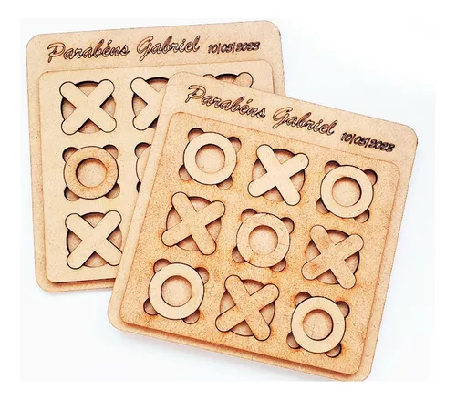Jogo Da Velha Mdf Lembrancinha Personalizado Festa Escola.