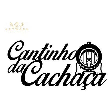 Quadro Cantinho Da Cachaça Mdf Vazado 3mm Decorativo