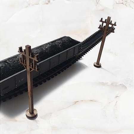 Poste Telegráfico para Maquetes Dioramas e Ferromodelismo Trem - Escala Ho 1:87 / mdf p/ Pintura c/ 10