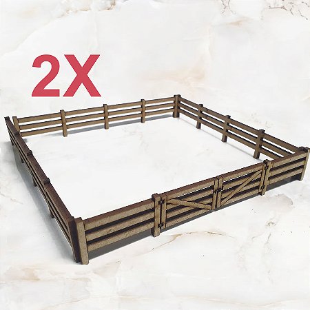 Cerca Fazendinha Escala HO 1;87 mdf corte Laser Ferromodelismo/ Maquetes/ Dioramas p/ Pintura