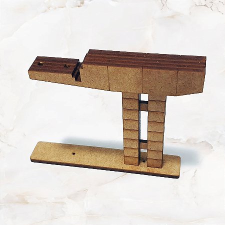 Coluna com Deslocamento Lateral para Rampa Ferreomodelismo escala HO 1/87 MAQUETES DIORAMAS
