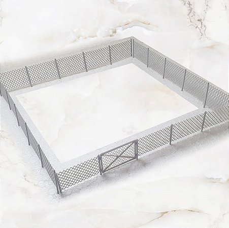 Kit Cerca metálica Alambrado escala HO 1;87 Ferreomodelismo/ Maquetes/ Dioramas p/ Pintura