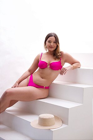 Top Angelina e Tanga Angelina Rosa