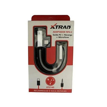 ADAPTAD TIPO C SAÍDA P2 RECARGA + MIC XT2145 XTRAD