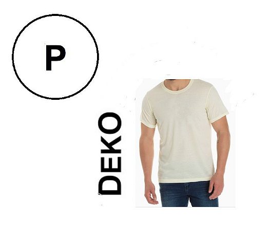 CAMISETA POLIESTER OFF WHITE TAM P DEKO