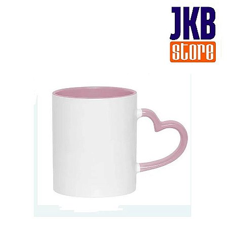 CANECA ALÇA CORAÇÃO INT/ALÇA ROSA JKB UND