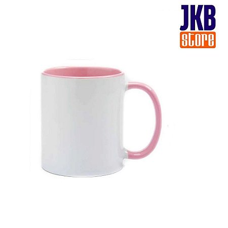 CANECA BR INT E ALÇA ROSA 325ML JKB UND