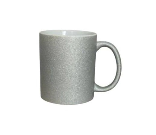 CANECA GLITTER PRATA 325ML FORTAL UND