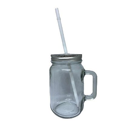 CANECA MASON JAR CRISTAL 450ML SUBLIME
