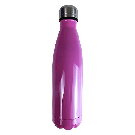 GARRAFA TERMICA ROSA 500ML SUBLI MOD C.COLA DEK