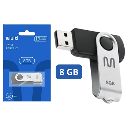 PENDRIVE TWIST 2 8GB PD587 MULTI MULTILASER