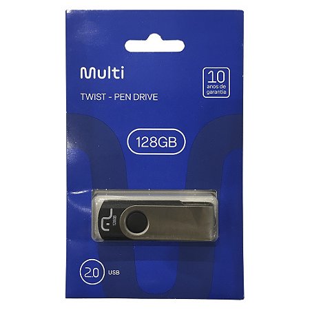 PENDRIVE TWIST PRETO 128GB PD591