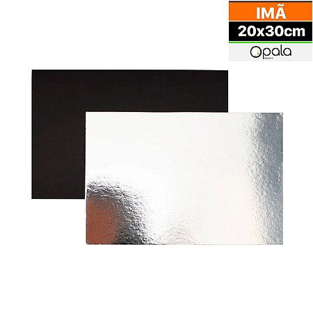 PLAQUINHA PRATA DE IMÃ 20x30 PCT C/10 OPL