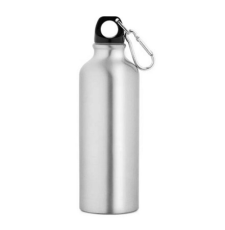 SQUEZZE MOSQUETÃO 500ML ALUMINIO PRATA DEKO UND
