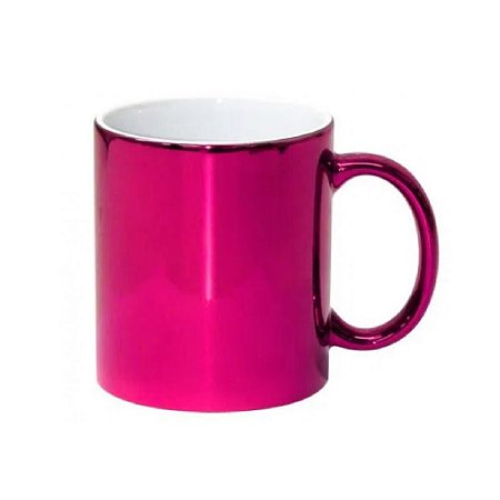 CANECA CROMADA ROSA PINK AAA C/CX 325ML DEKO UND