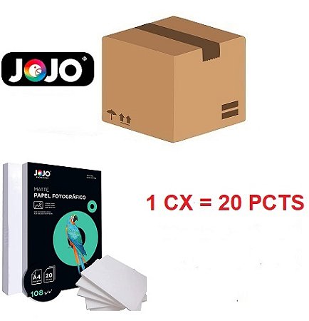 PAPEL MATTE FOSCO 108G A4 20PCTS 2000FLS JOJO