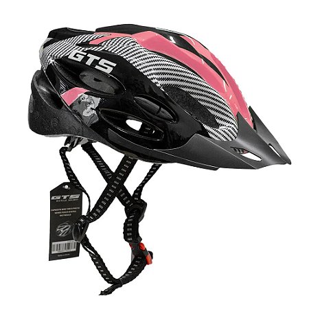 CAPACETE BIKE GTS OUTMOULD C/LED PT/RS FOSCO TAM G