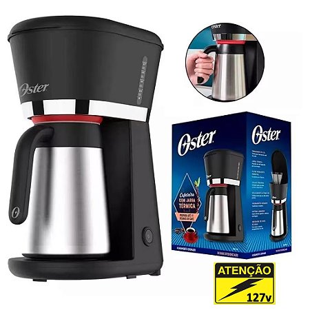 CAFETEIRA OCAF400 127V JARRA TERMICA INOX OSTER