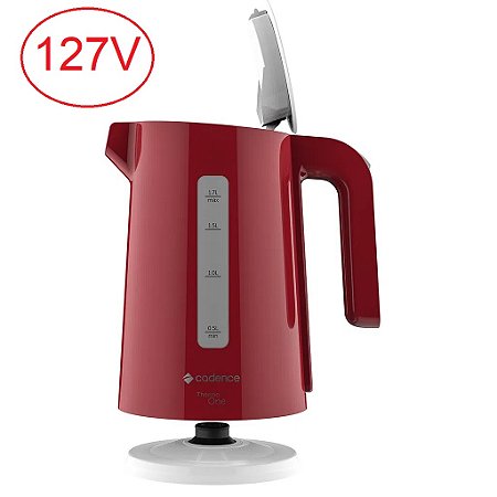 CHALEIRA ELETRICA CADENCE CEL381 127V COLORS 1,7L VERMELHA