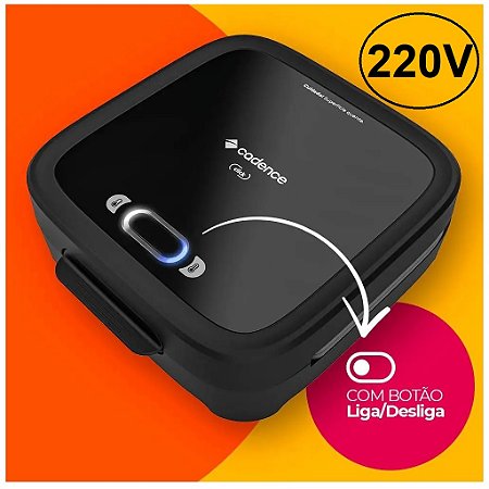 SANDUICHEIRA CADENCE SAN400 220V PRETO