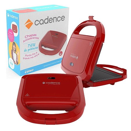 SANDUICHEIRA SAN261 127V VERMELHA CADENCE