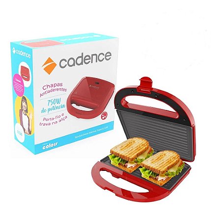 SANDUICHEIRA SAN261 220V VERMELHA CADENCE