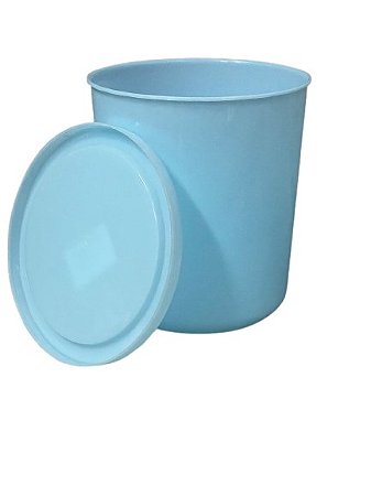 BALDINHO C/TAMPA PLASTICO 1L AZUL BB TP
