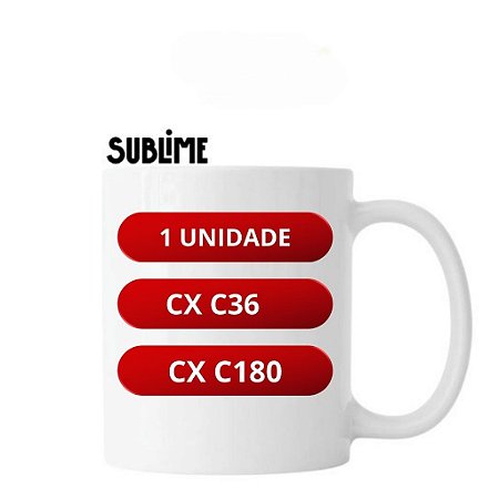CANECA BRANCA AZ10 CC 300ML SUBLIME