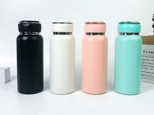 GARRAFA TÉRMICA INOX 600ML C/DIFUSOR PRATA PARA CHÁS PAREDE DUPLA E ALÇA P1776