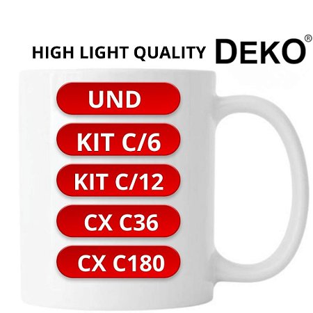 CANECA BR PREMIUM 325ML HIGH LIGHT QUALITY DEKO