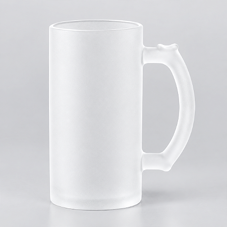 CANECA CHOPP VIDRO FOSCA JATEADA 475ML JKB UND