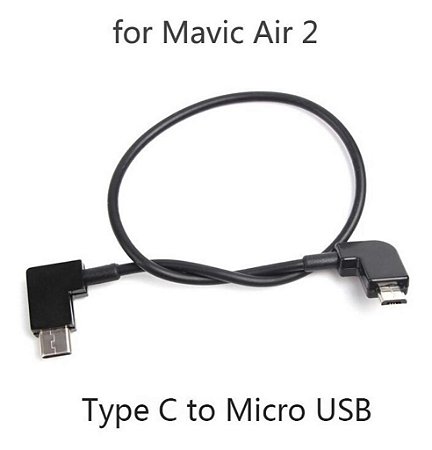 Cabo Otg 29 7cm Mavic Air 2 E Mini 2 Tipo C Para Micro Usb