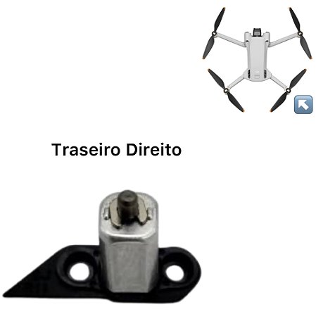 Eixo Do Braço Traseiro Direito Dji Mini 3 Pro Original