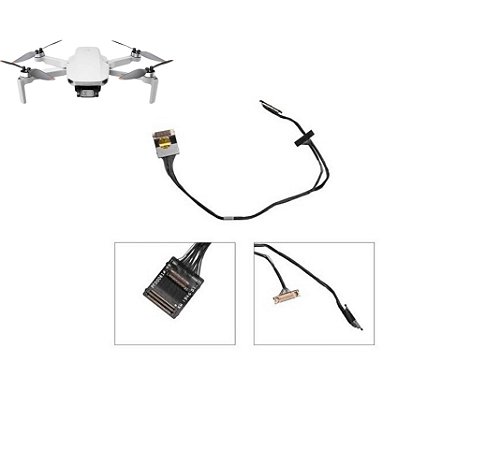 Cabo Ptz Video Para Câmera Drone Dji Mavic Mini, Mavic Mini Se, Mini 2, Mini 2 SE